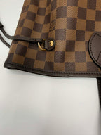 Louis Vuitton Neverfull MM Damier Ebene with Ballerina Pink Interior