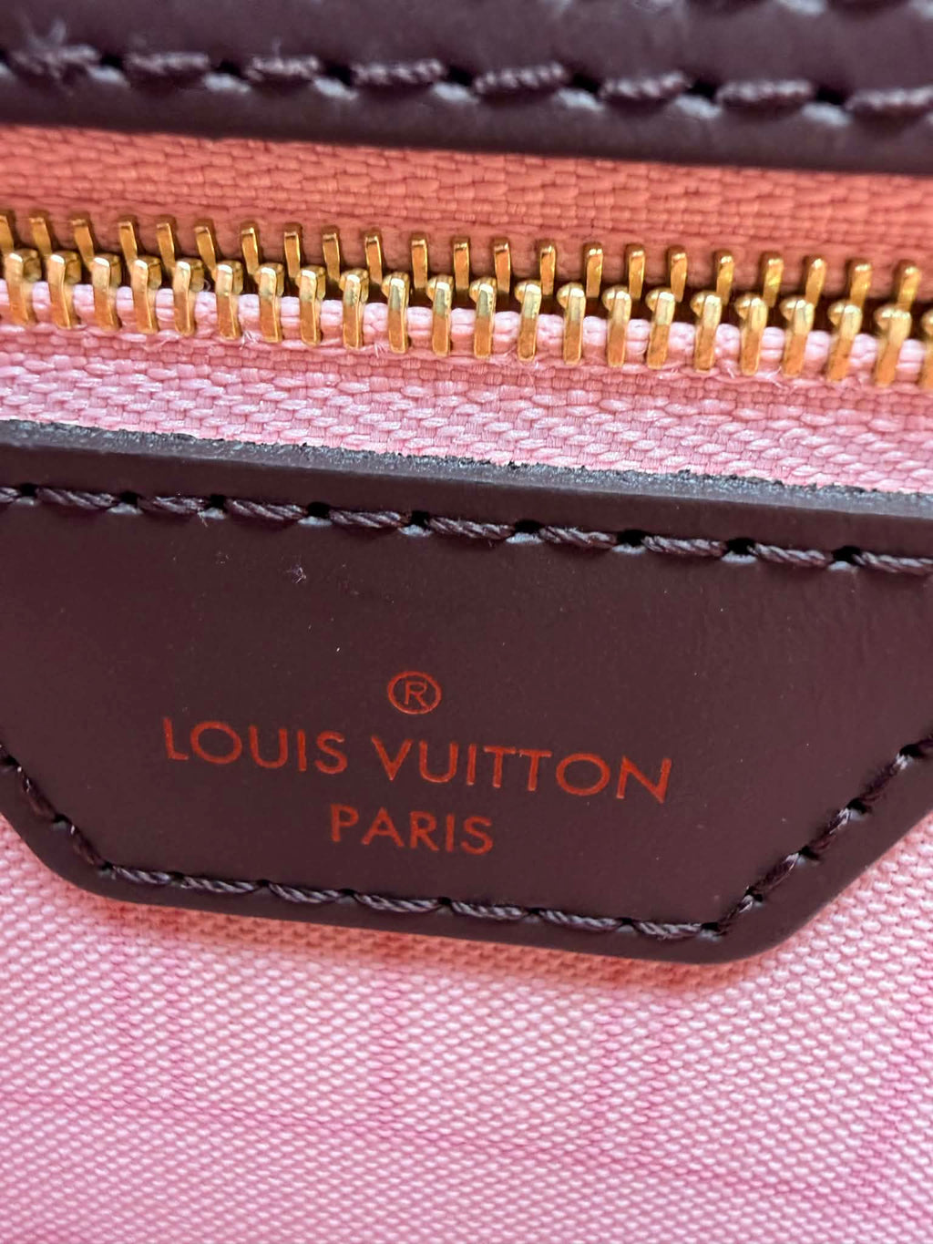 Louis Vuitton Neverfull MM Damier Ebene with Ballerina Pink Interior