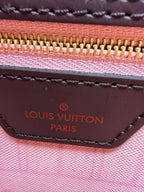 Louis Vuitton Neverfull MM Damier Ebene with Ballerina Pink Interior