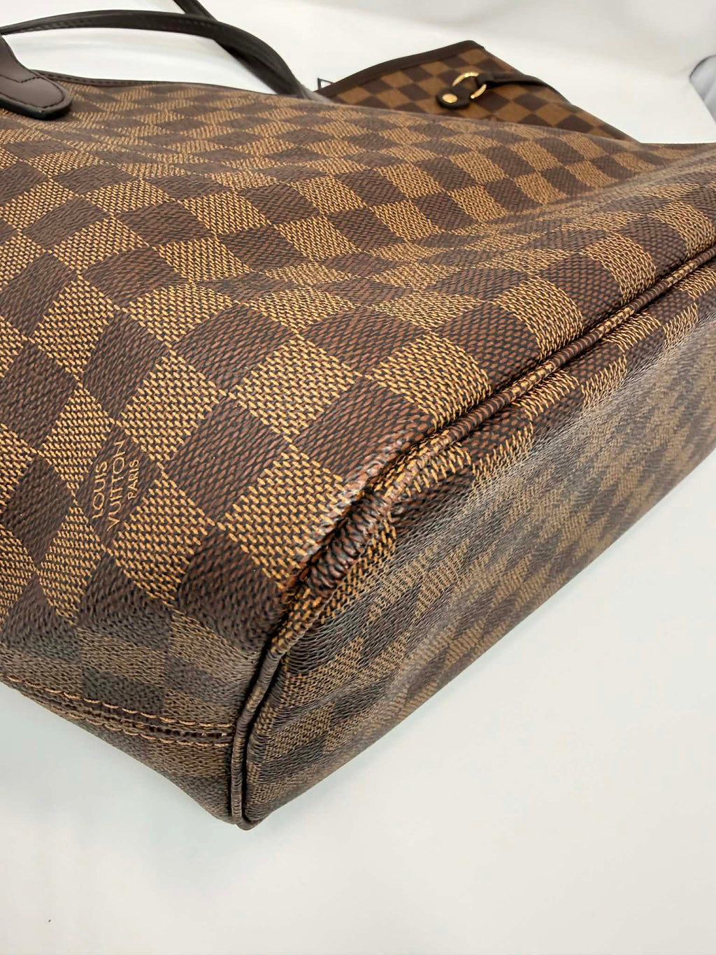 Louis Vuitton Neverfull MM Damier Ebene with Ballerina Pink Interior