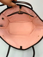 Louis Vuitton Neverfull MM Damier Ebene with Ballerina Pink Interior