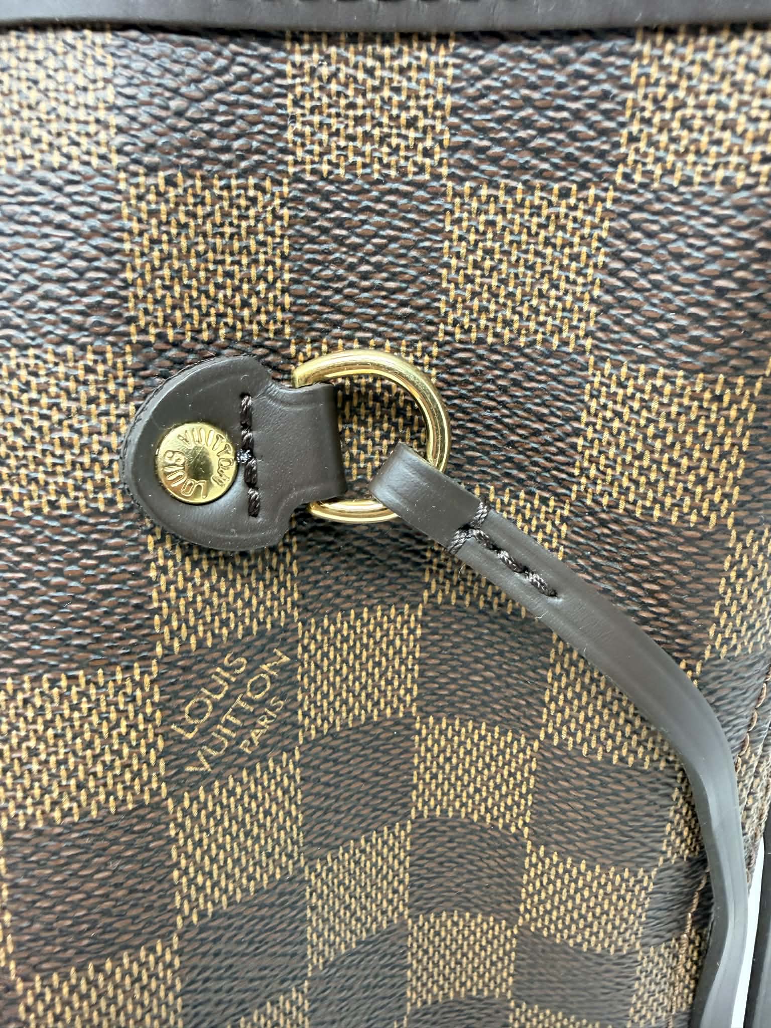 Louis Vuitton Neverfull MM Damier Ebene with Ballerina Pink Interior
