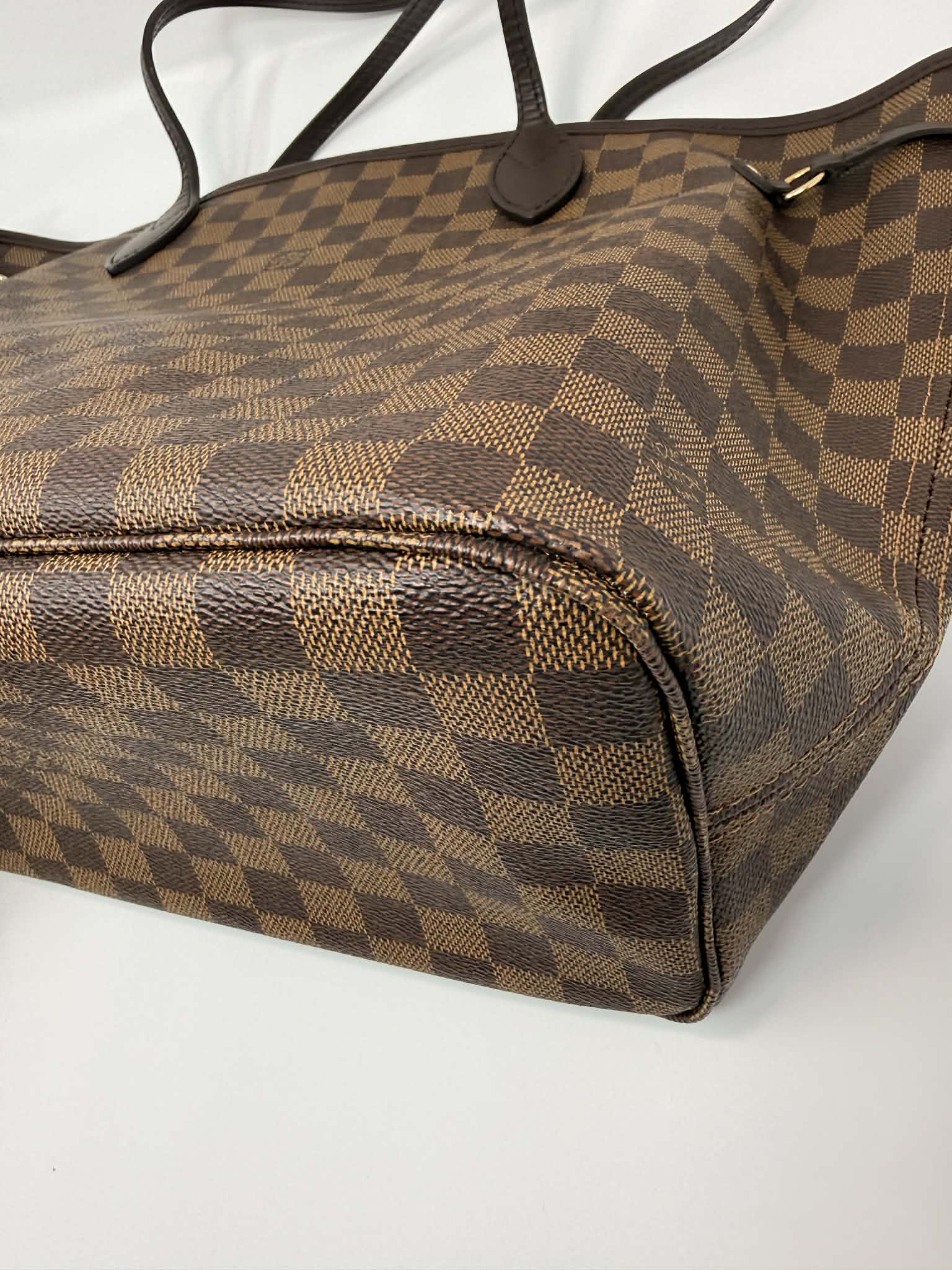 Louis Vuitton Neverfull MM Damier Ebene with Ballerina Pink Interior