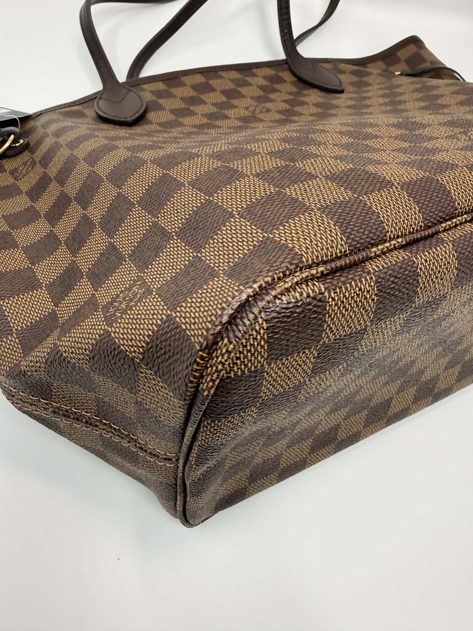 Louis Vuitton Neverfull MM Damier Ebene with Ballerina Pink Interior