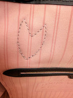 Louis Vuitton Neverfull MM Damier Ebene with Ballerina Pink Interior