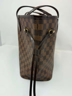 Louis Vuitton Neverfull MM Damier Ebene with Ballerina Pink Interior