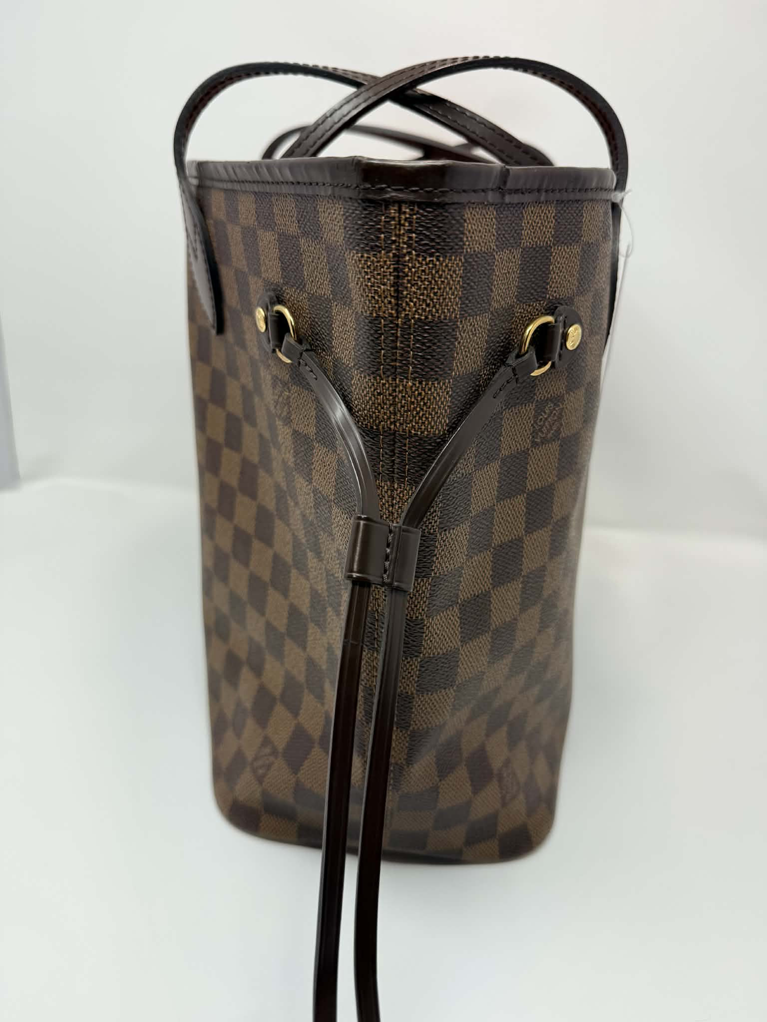 Louis Vuitton Neverfull MM Damier Ebene with Ballerina Pink Interior
