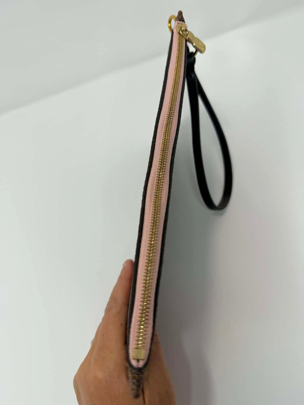 Louis Vuitton Damier Ebene Neverfull MM Ballerina Pink Interior