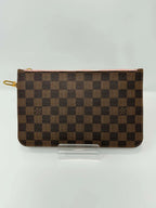 Louis Vuitton Damier Ebene Neverfull MM Ballerina Pink Interior