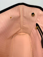 Louis Vuitton Damier Ebene Neverfull MM Ballerina Pink Interior