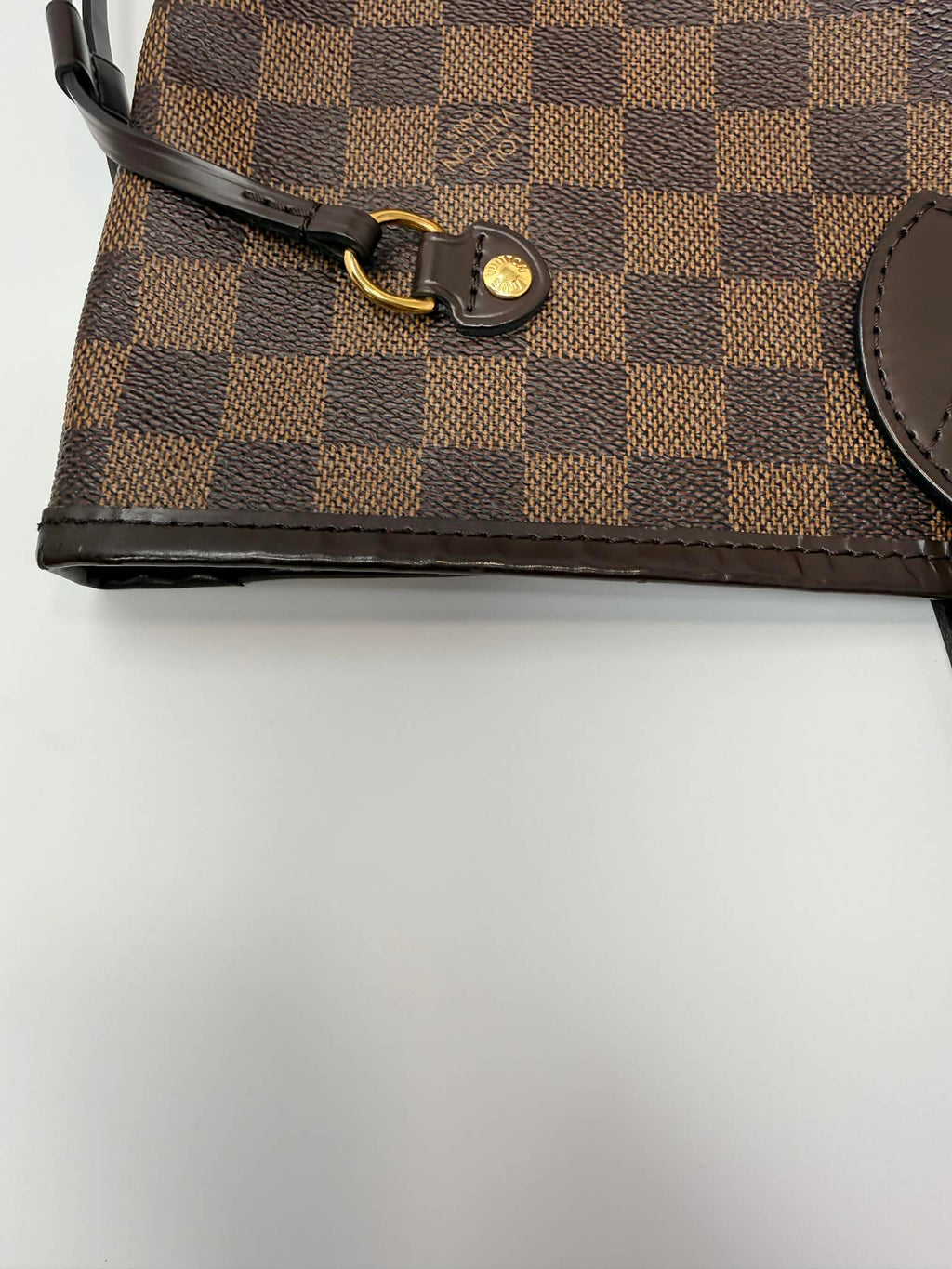 Louis Vuitton Damier Ebene Neverfull MM Ballerina Pink Interior