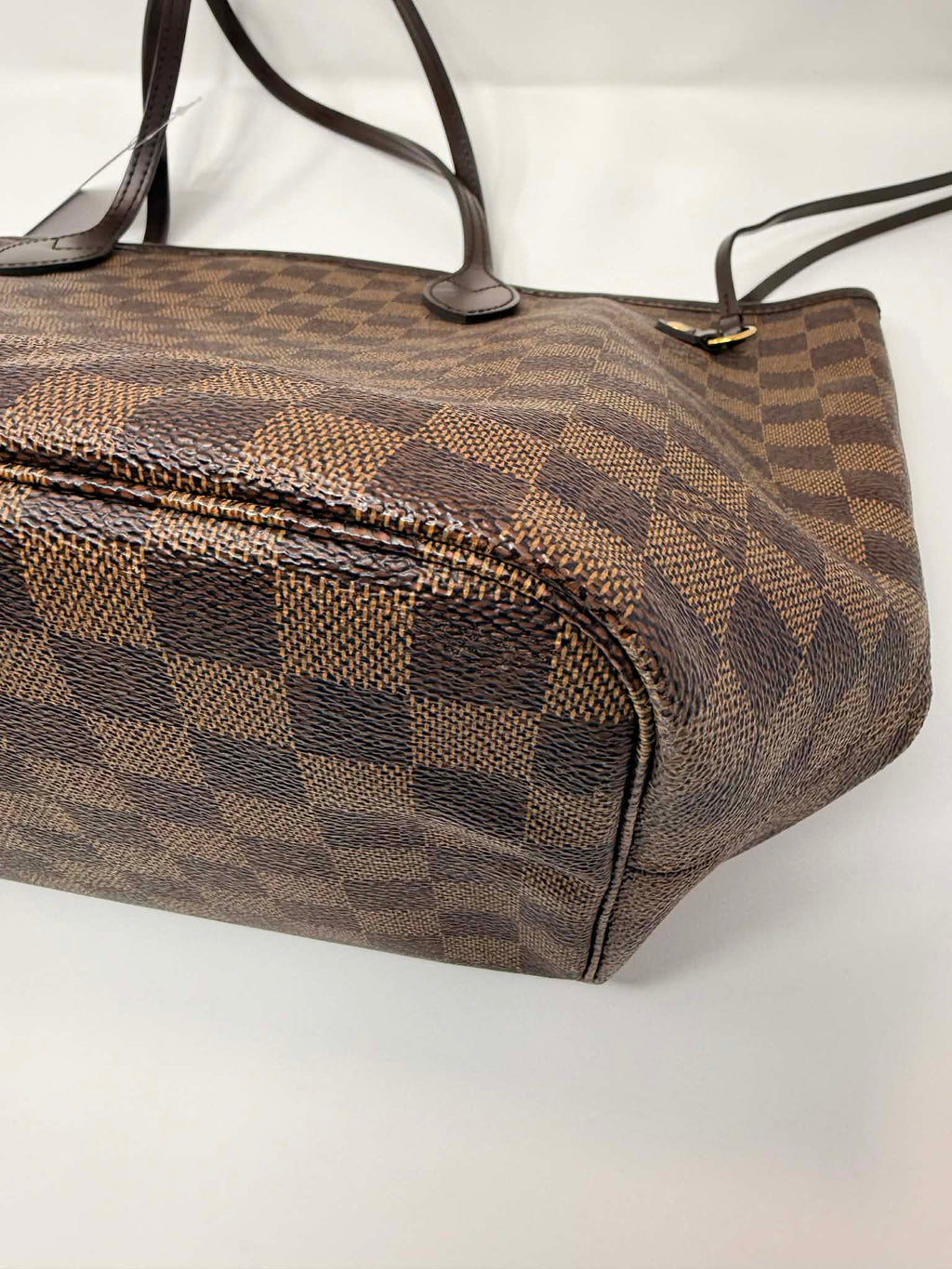 Louis Vuitton Damier Ebene Neverfull MM Ballerina Pink Interior