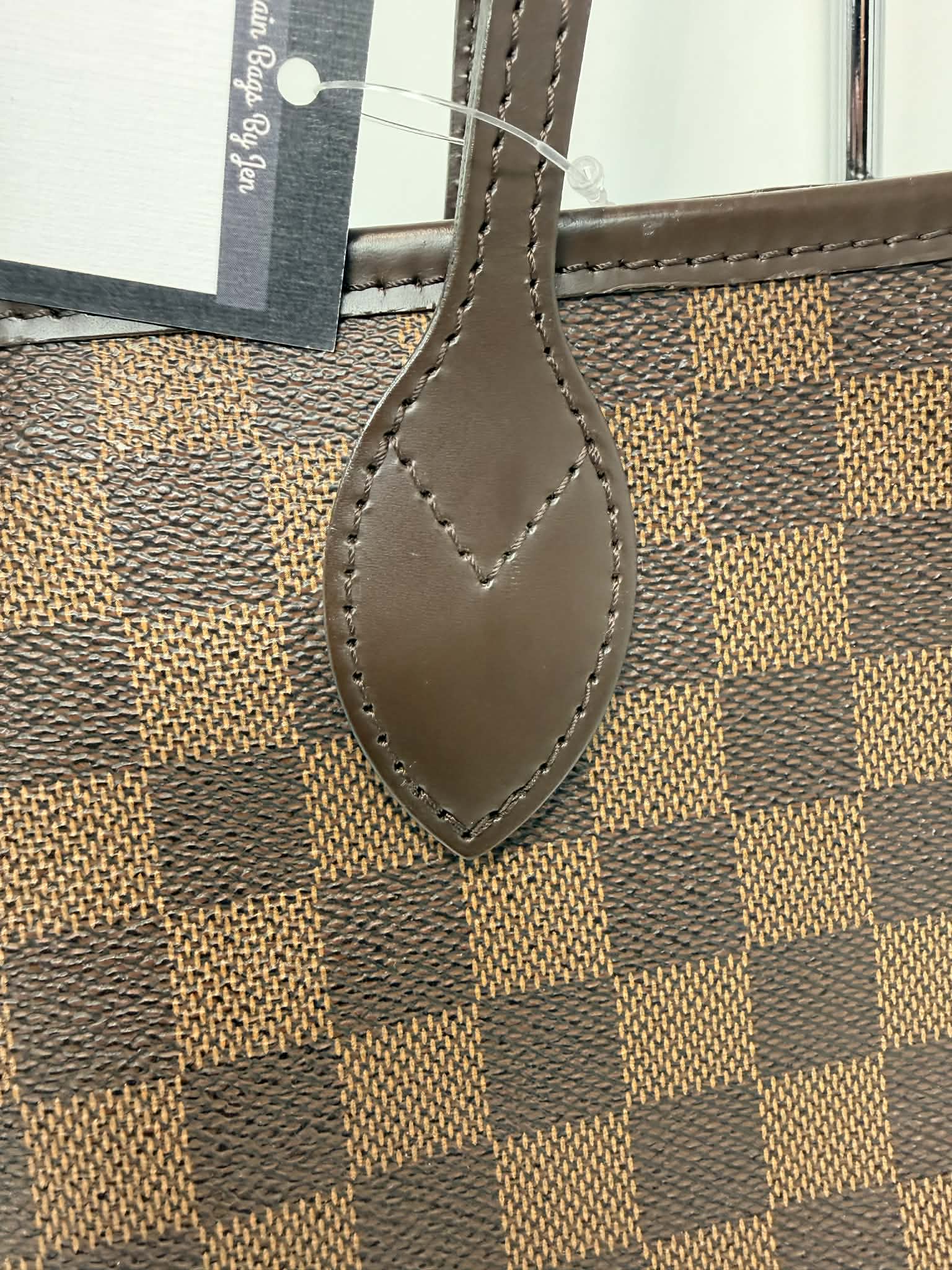 Louis Vuitton Damier Ebene Neverfull MM Ballerina Pink Interior