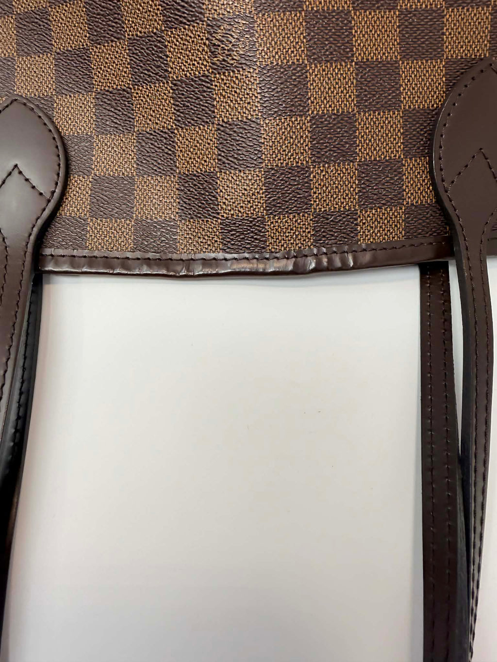 Louis Vuitton Damier Ebene Neverfull MM Ballerina Pink Interior