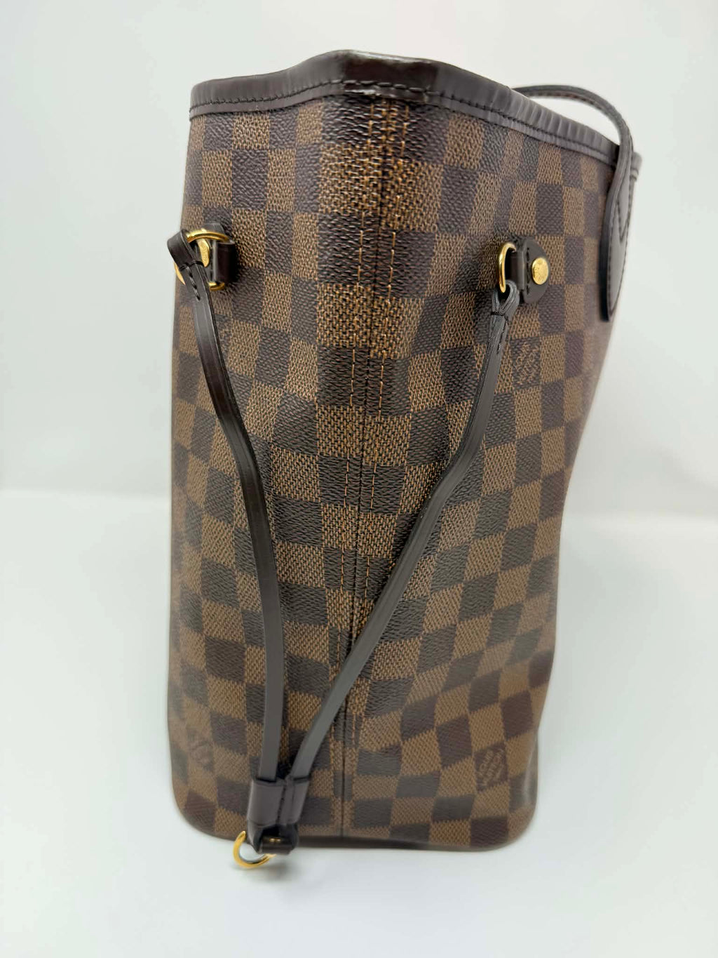 Louis Vuitton Damier Ebene Neverfull MM Ballerina Pink Interior