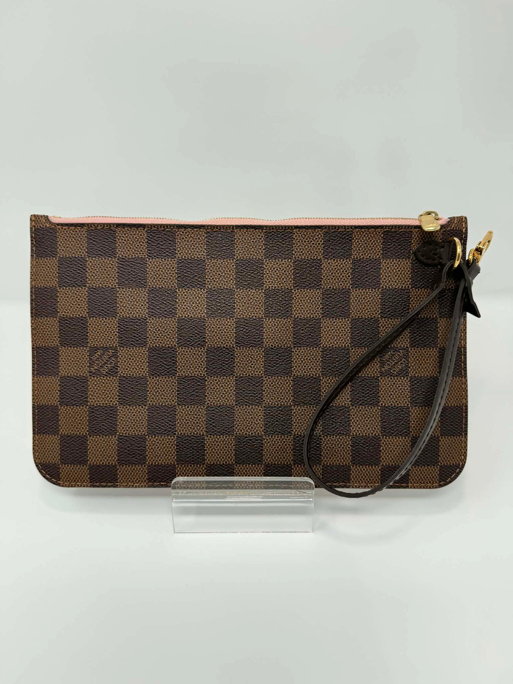 Louis Vuitton Damier Ebene Neverfull MM Ballerina Pink Interior
