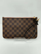 Louis Vuitton Damier Ebene Neverfull MM Ballerina Pink Interior