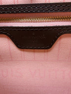 Louis Vuitton Damier Ebene Neverfull MM Ballerina Pink Interior