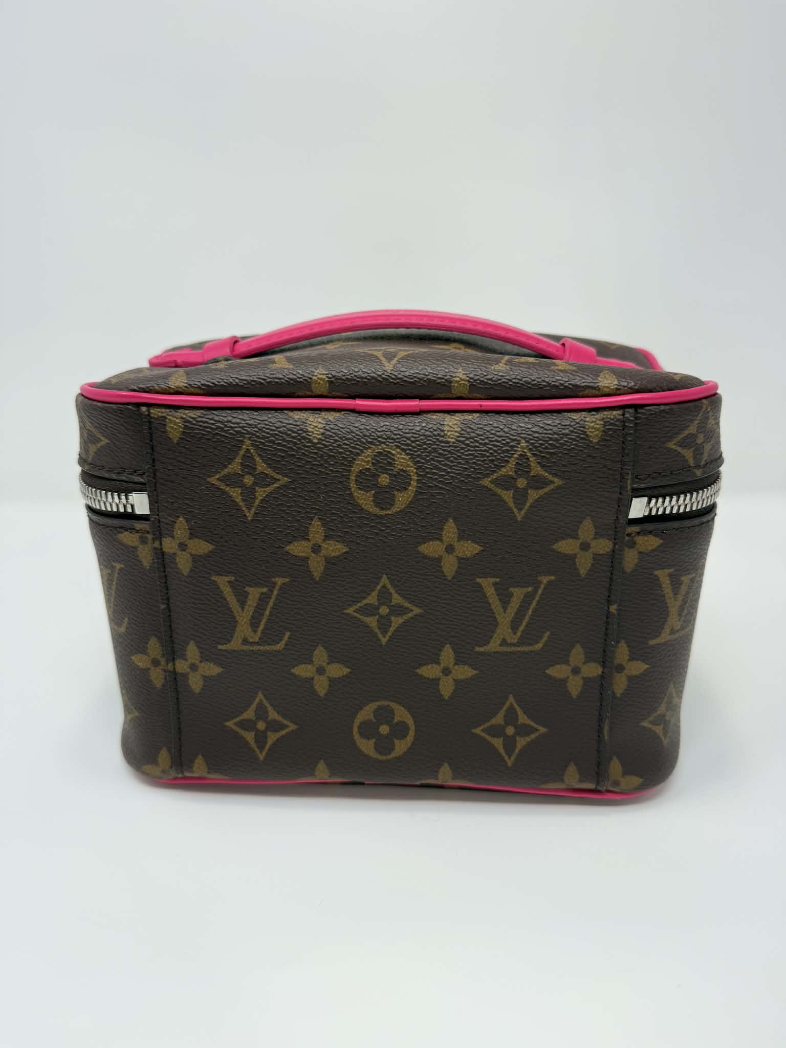 Louis Vuitton Monogram Macassar Nice Mini Fuchsia