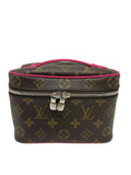 Louis Vuitton Monogram Macassar Nice Mini Fuchsia
