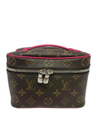 Louis Vuitton Monogram Macassar Nice Mini Fuchsia