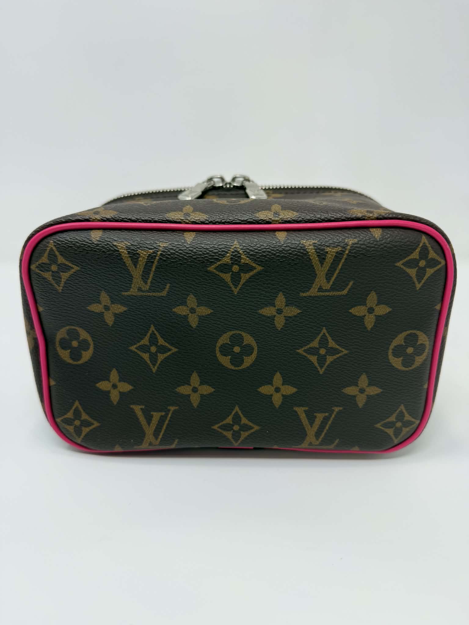 Louis Vuitton Monogram Macassar Nice Mini Fuchsia
