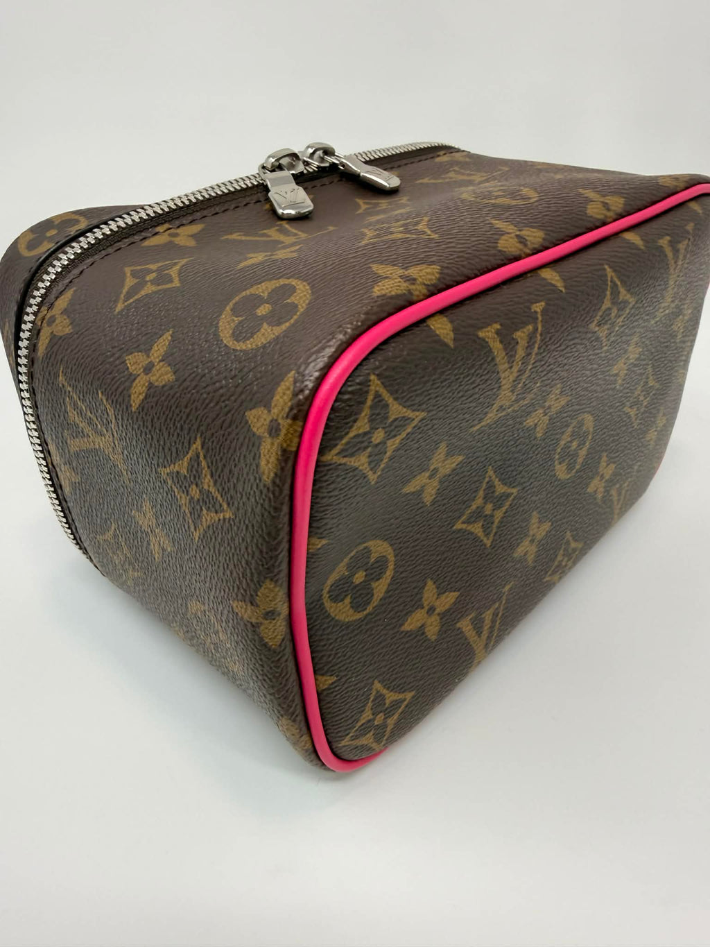 Louis Vuitton Monogram Macassar Nice Mini Fuchsia