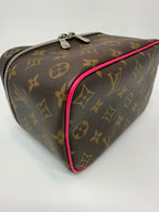 Louis Vuitton Monogram Macassar Nice Mini Fuchsia