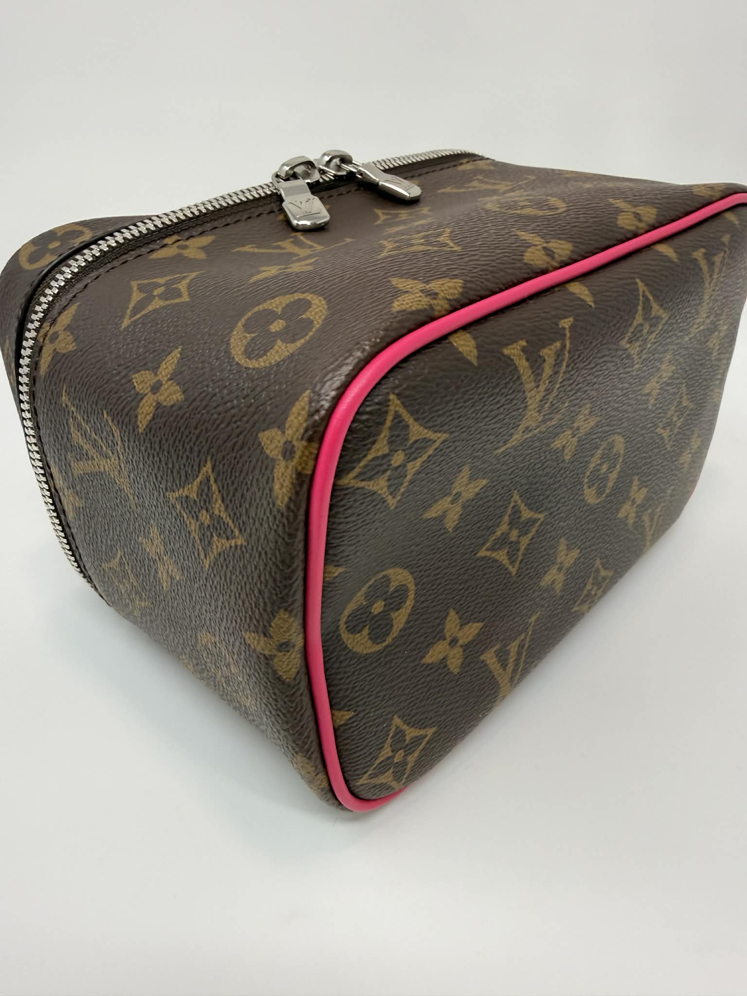 Louis Vuitton Monogram Macassar Nice Mini Fuchsia