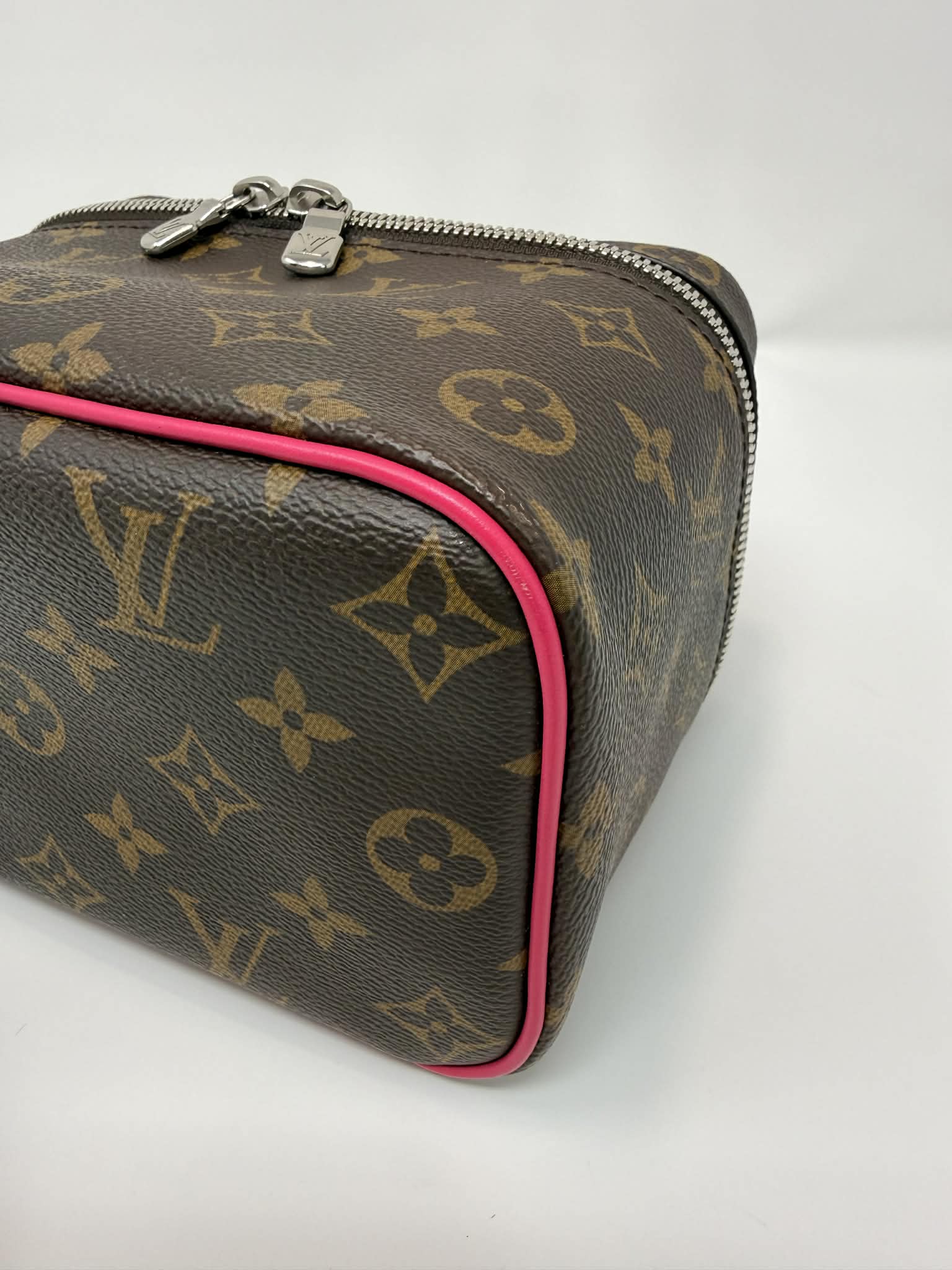 Louis Vuitton Monogram Macassar Nice Mini Fuchsia
