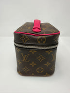 Louis Vuitton Monogram Macassar Nice Mini Fuchsia