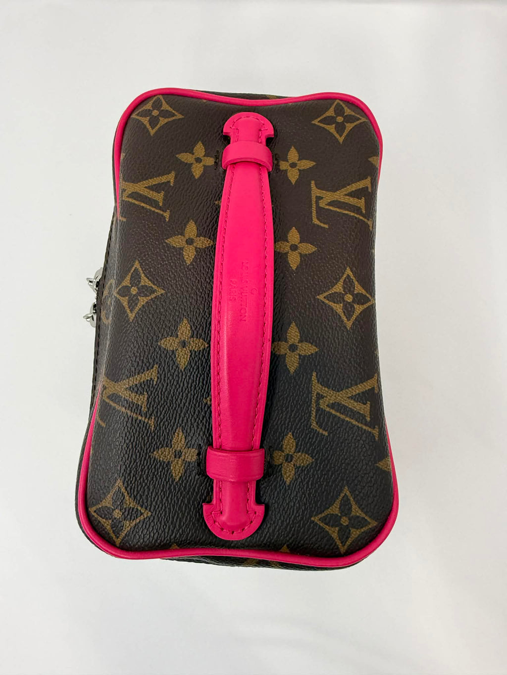 Louis Vuitton Monogram Macassar Nice Mini Fuchsia
