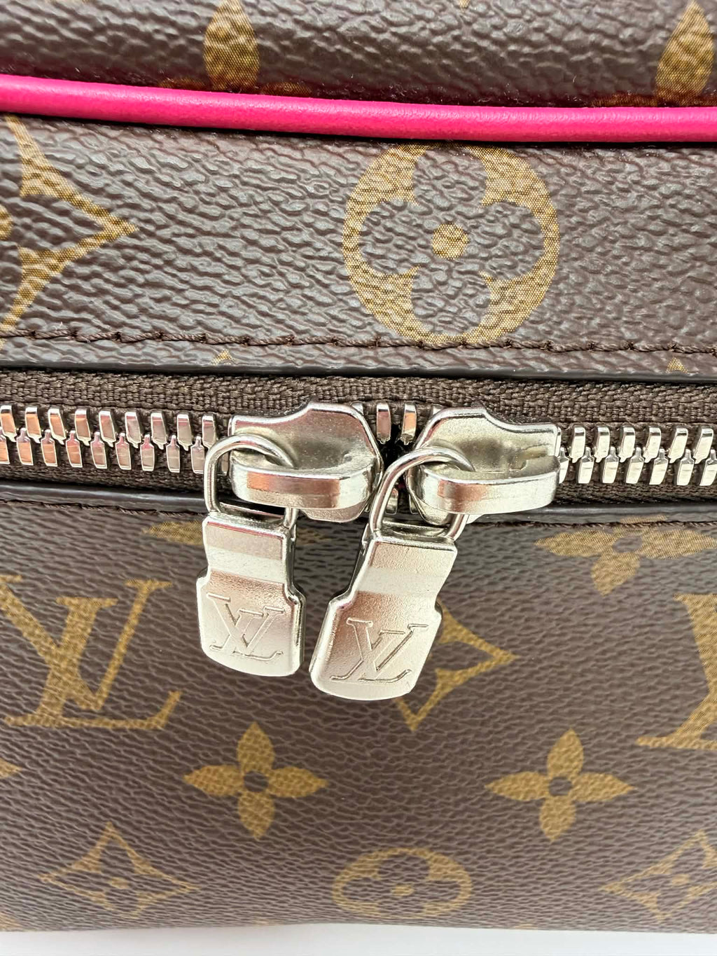 Louis Vuitton Monogram Macassar Nice Mini Fuchsia