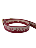 Louis Vuitton Pink and Cream Guitar Strap Adjustable