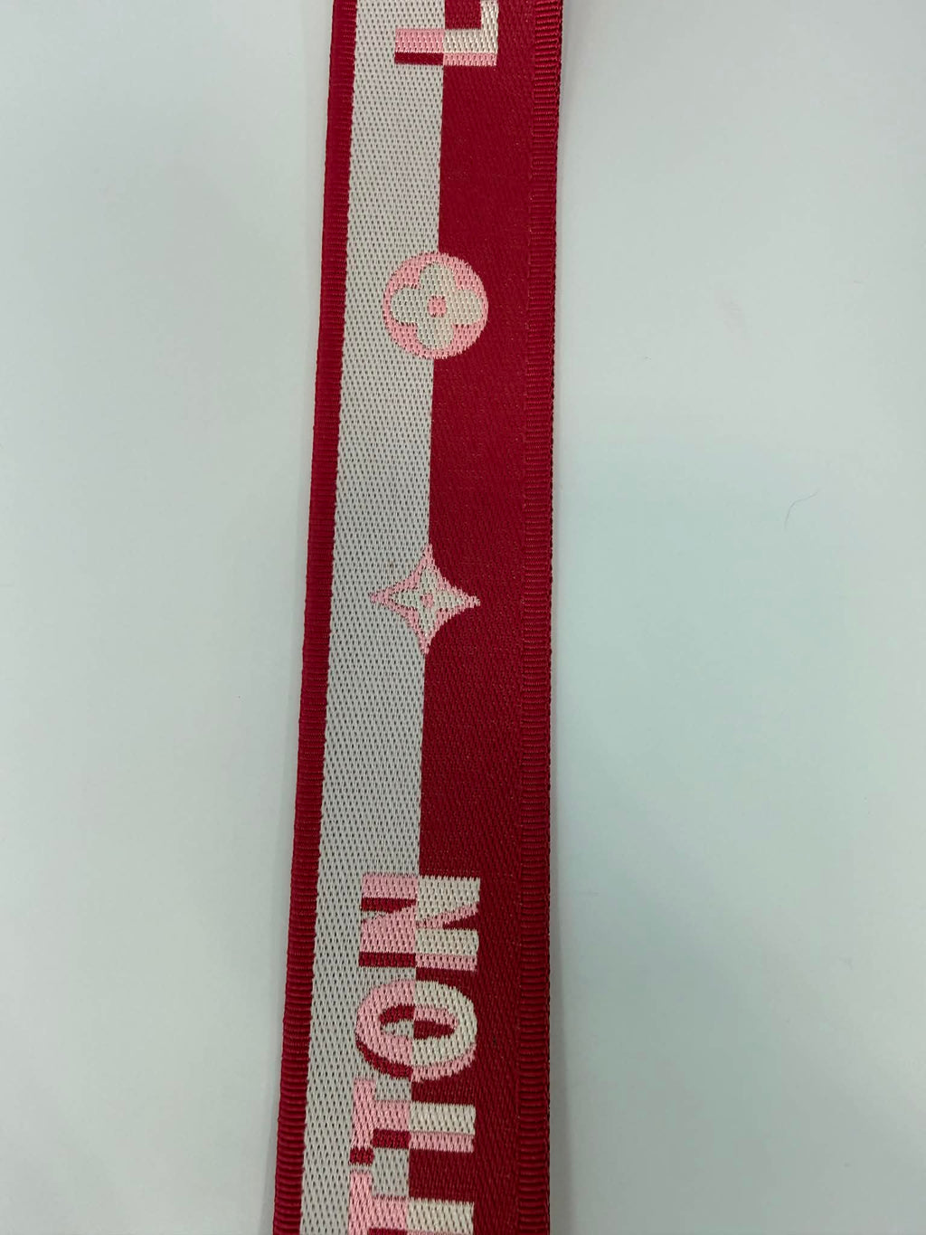 Louis Vuitton Pink and Cream Guitar Strap Adjustable