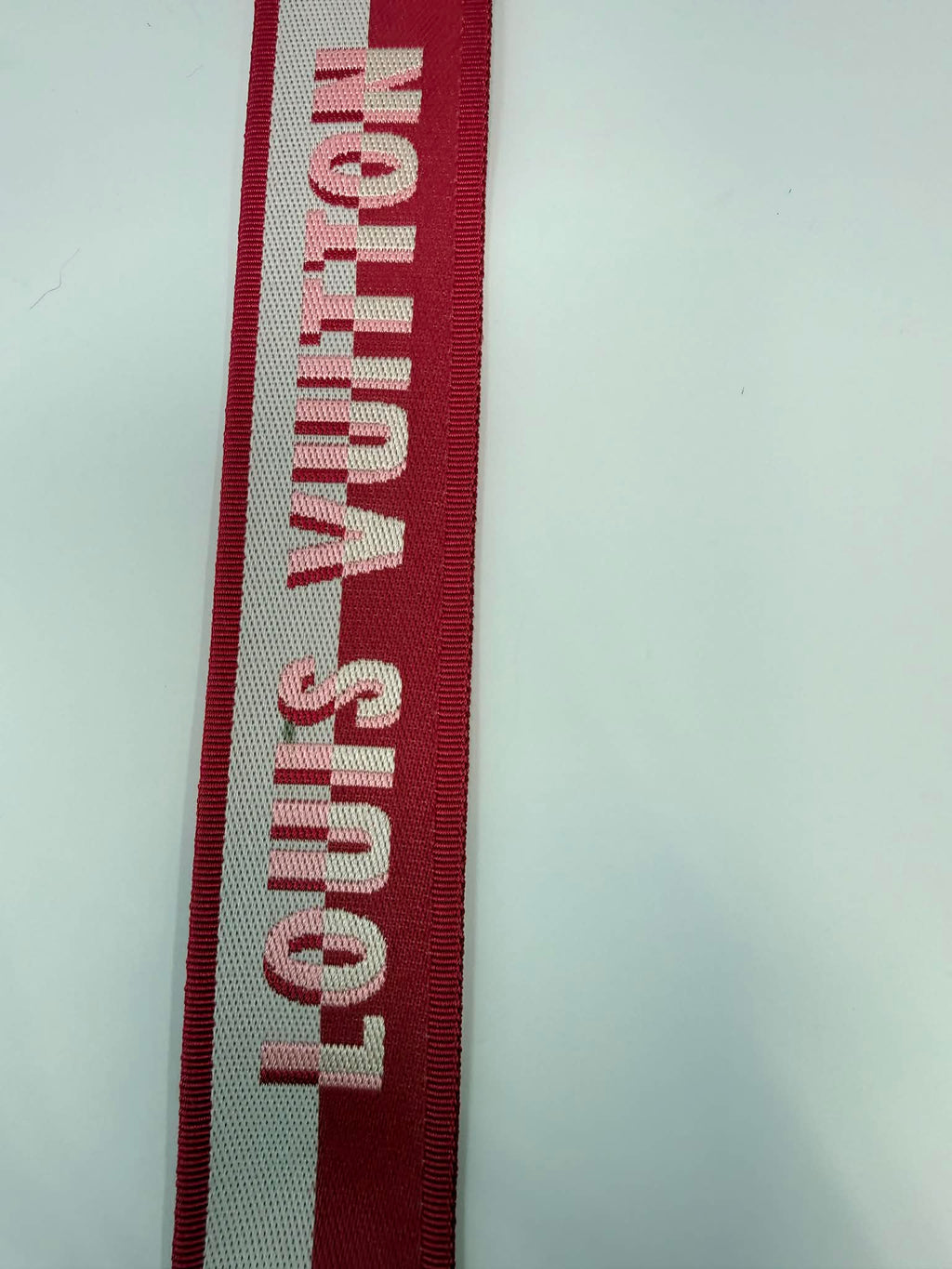 Louis Vuitton Pink and Cream Guitar Strap Adjustable