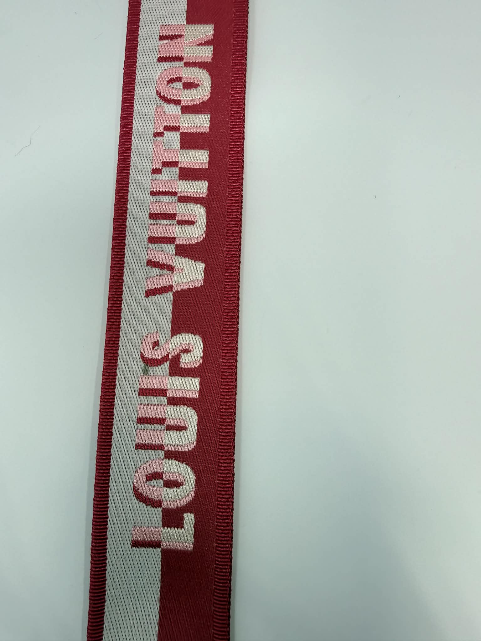 Louis Vuitton Pink and Cream Guitar Strap Adjustable