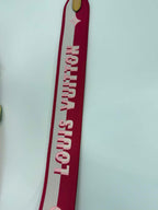 Louis Vuitton Pink and Cream Guitar Strap Adjustable