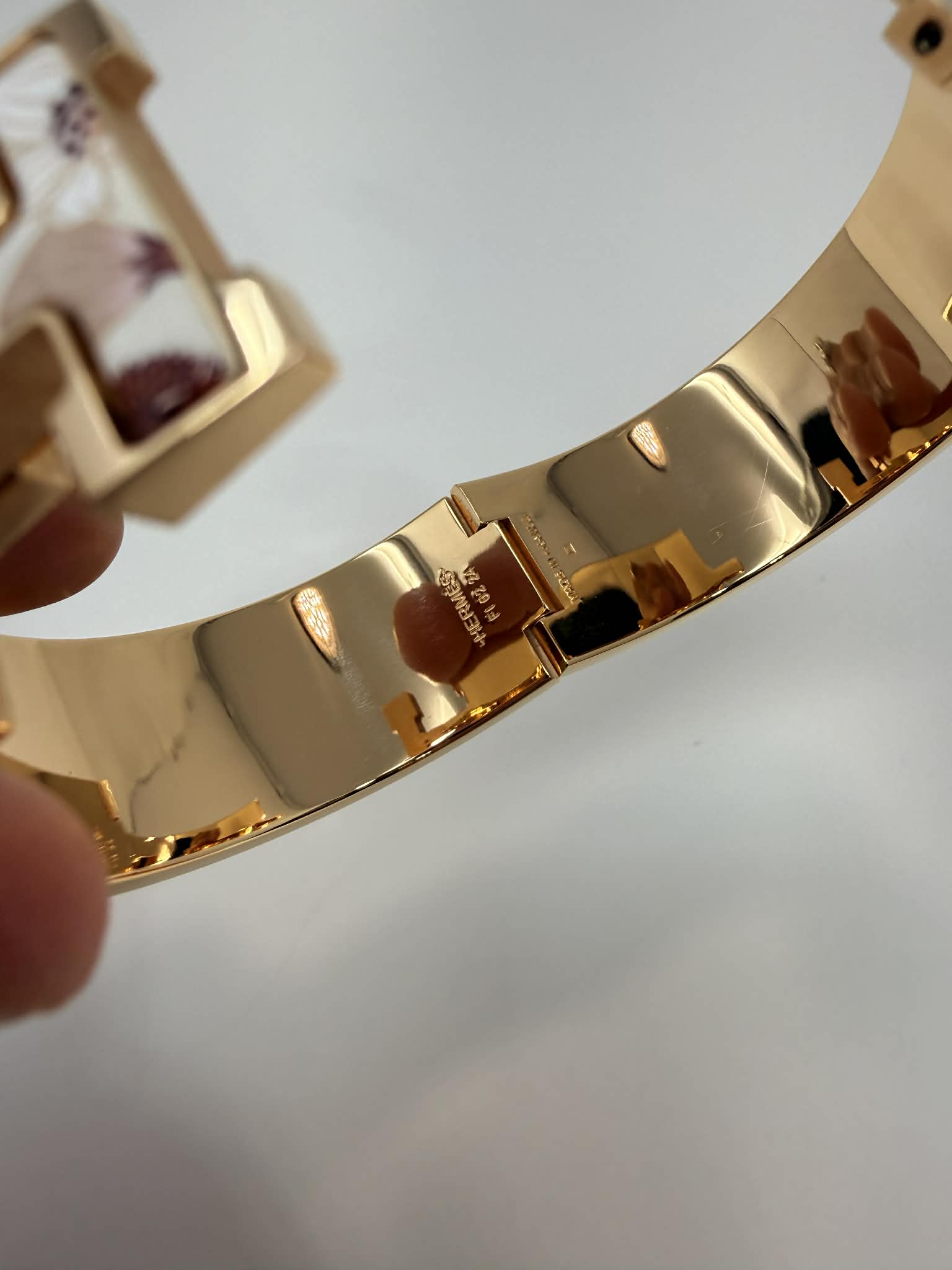Hermes H Clic Bracelet "Precious Pardise" Rose Gold GM