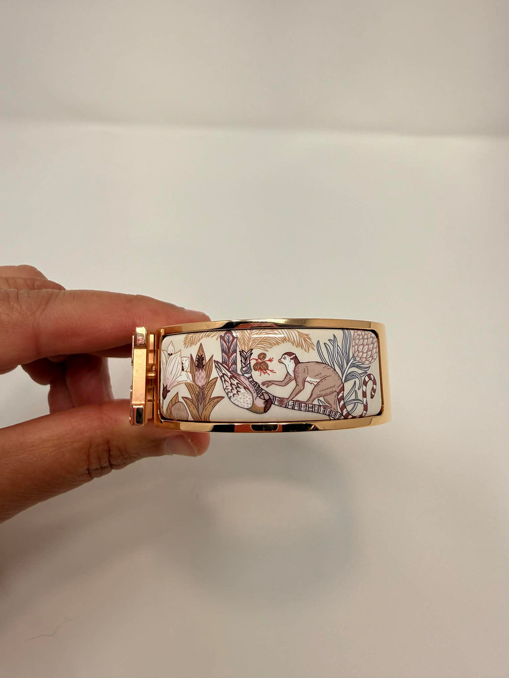 Hermes H Clic Bracelet "Precious Pardise" Rose Gold GM