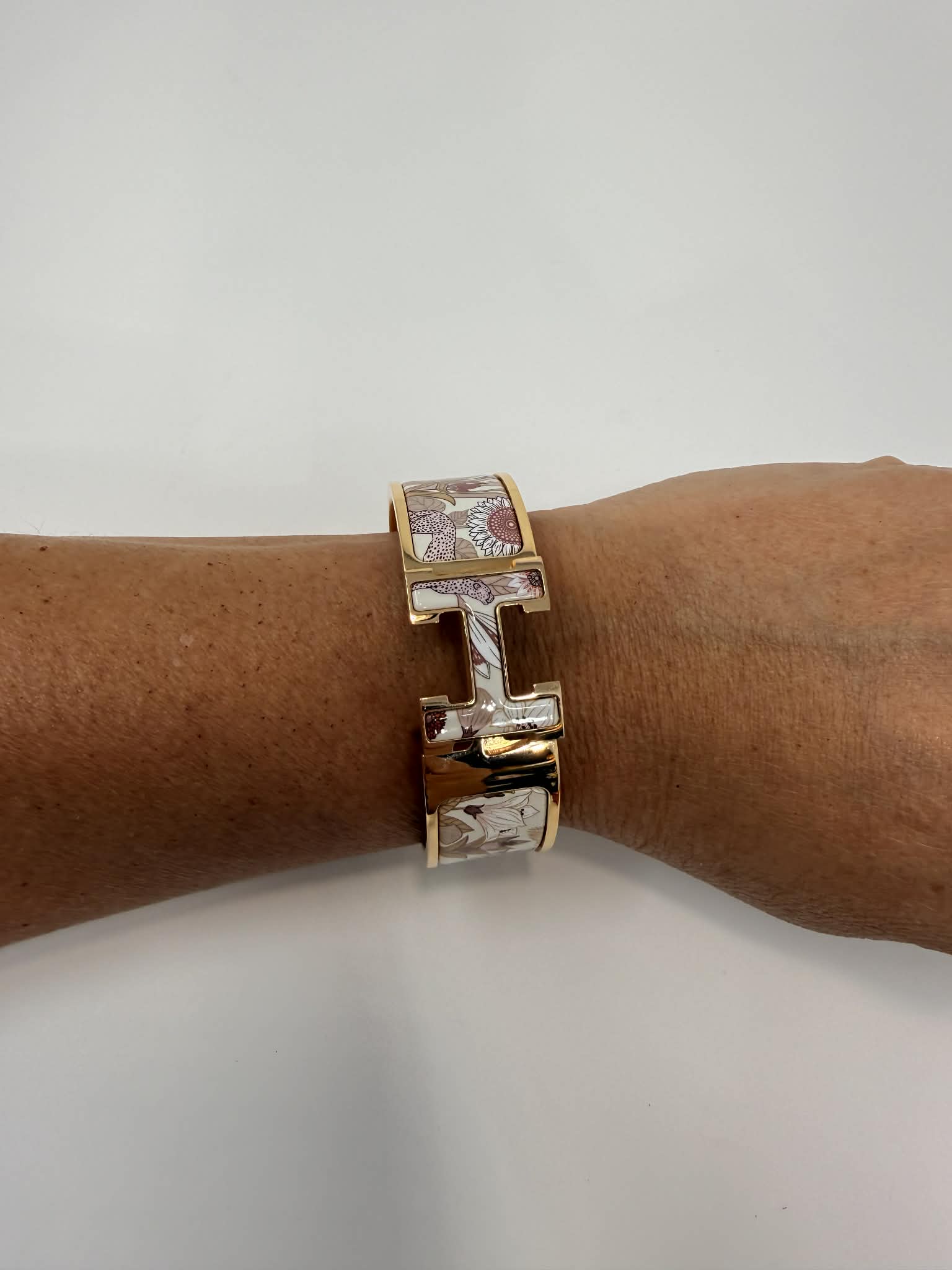 Hermes H Clic Bracelet "Precious Pardise" Rose Gold GM