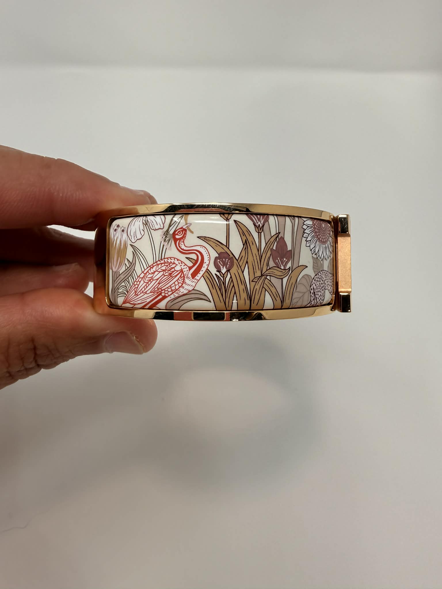 Hermes H Clic Bracelet "Precious Pardise" Rose Gold GM