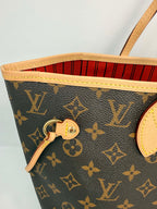 Louis Vuitton Neverfull Red Interior