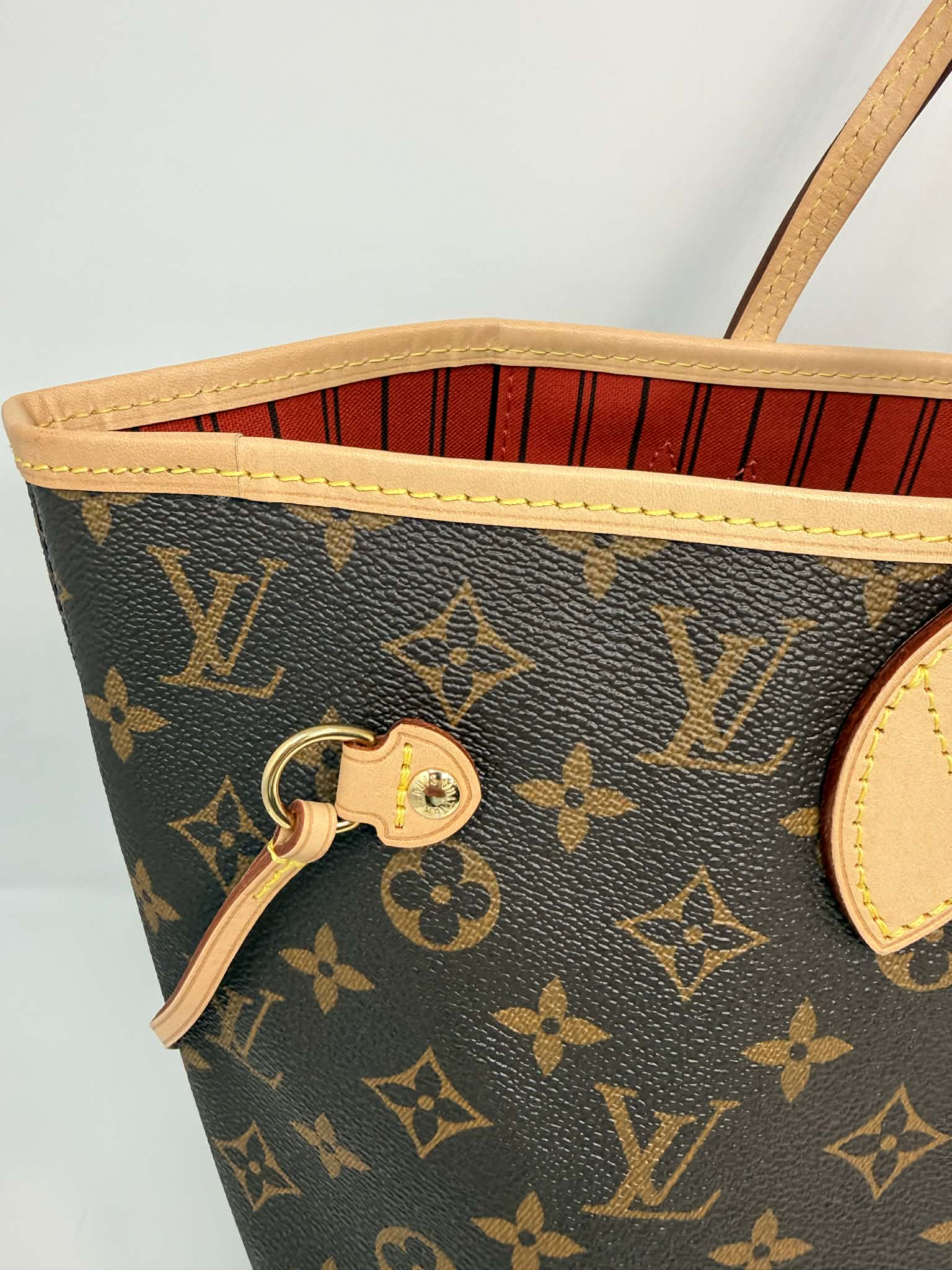 Louis Vuitton Neverfull Red Interior