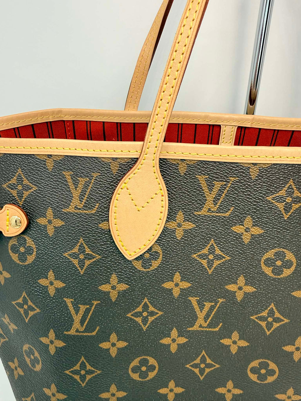 Louis Vuitton Neverfull Red Interior