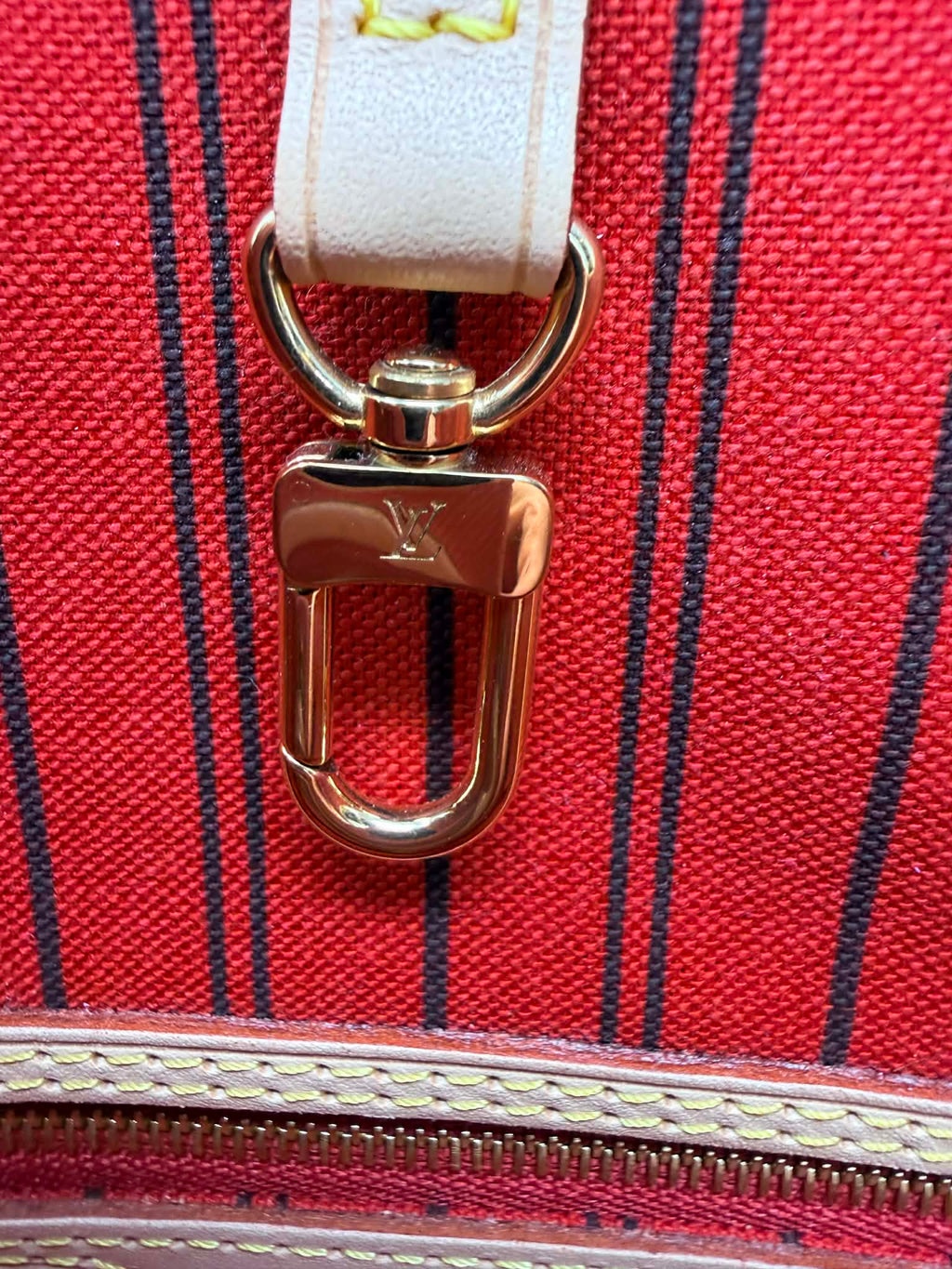 Louis Vuitton Neverfull Red Interior