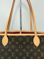 Louis Vuitton Monogram Neverfull MM Red Interior