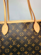 Louis Vuitton Monogram Neverfull MM Red Interior