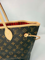 Louis Vuitton Monogram Neverfull MM Red Interior- No Pouch