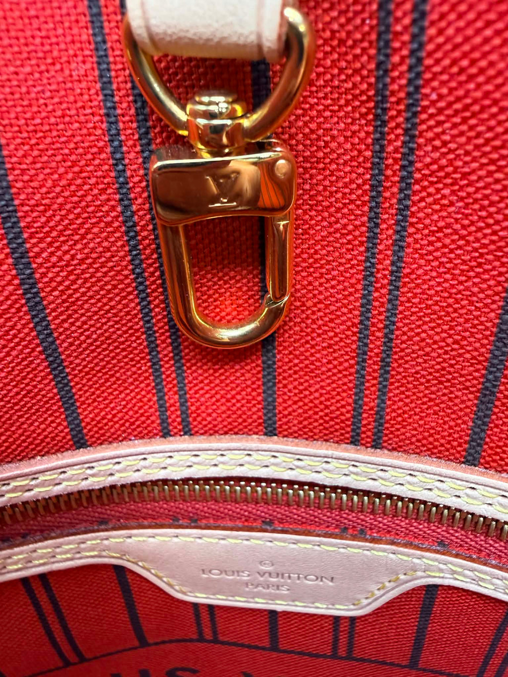 Louis Vuitton Monogram Neverfull MM Red Interior- No Pouch